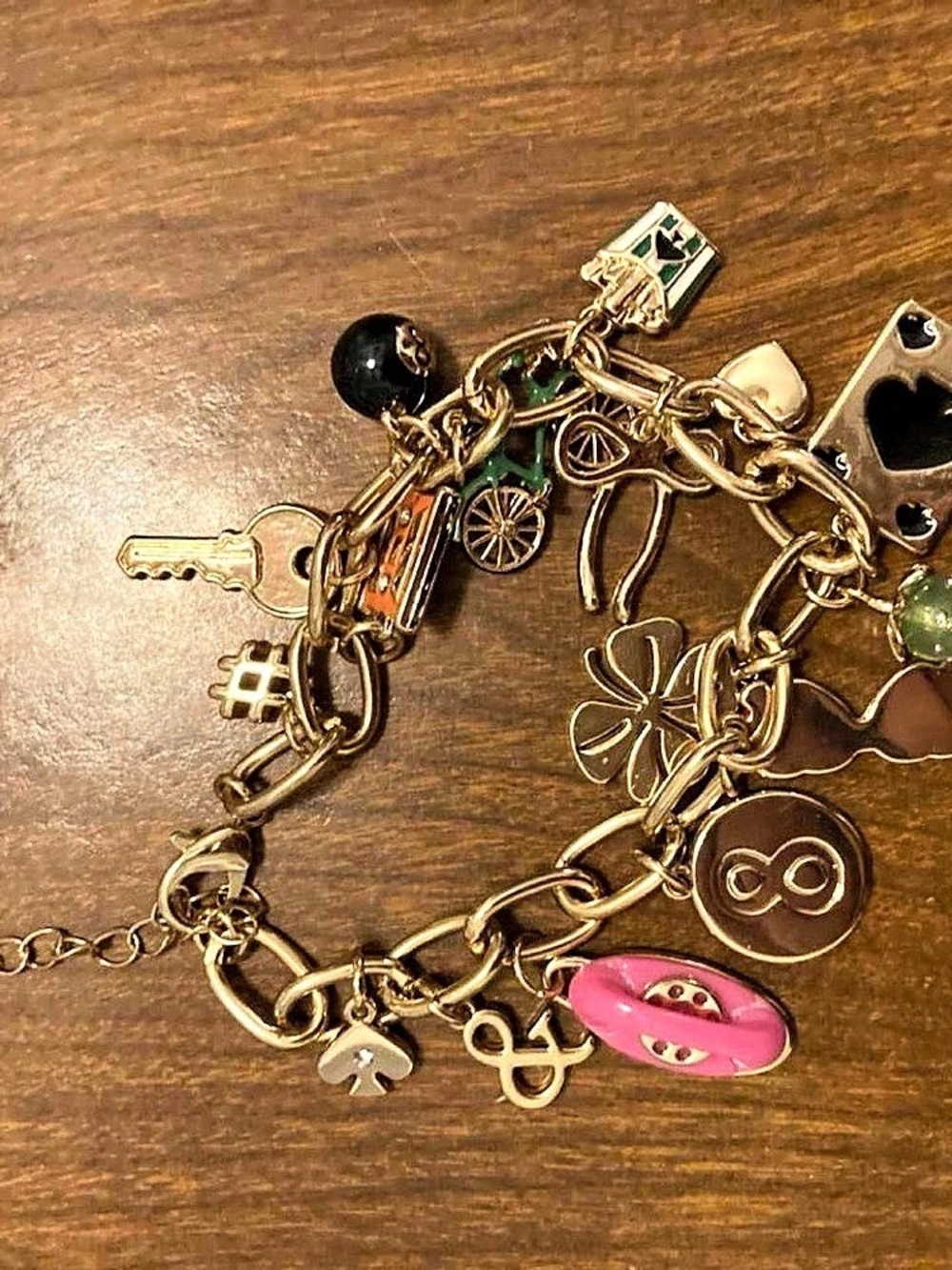 Kate Spade x Target chunky lucky retro Charm Bracelet